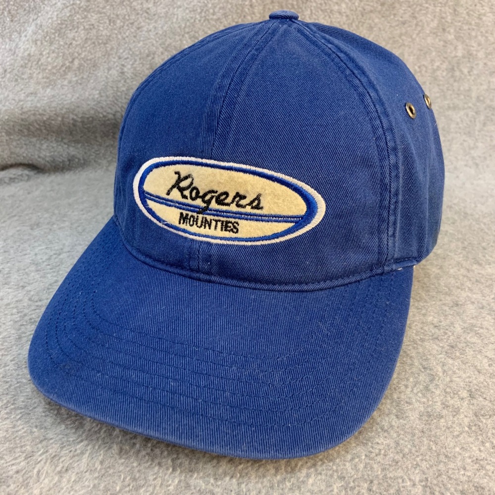 Rogers Highschool Mounties Mens Blue Richardson Baseball Hat Adjustable Strap OS